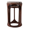 Elegant End Tables, Side Tables, or Small Night Stands for Home Decor - Wood Bedside Tables with Open-Frame Bases - Set of 2 - 4 of 4