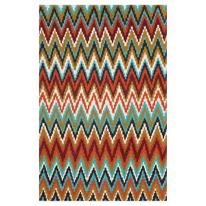 Kirkly Area Rug - Teal/Red (4