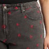 Women's EasyRigid Embroidered Mid-Rise Denim Shorts - Wild Fable™ Black - 4 of 4