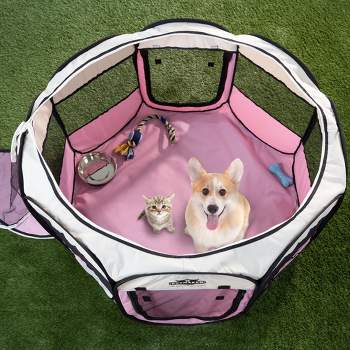 Petmaker Portable Pop-Up Dog Playpen with Carrying Bag