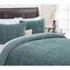 Chanasya Soft Cloud Embossed Faux Fur Luxury Duvet Cover Set - 2 of 4