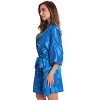 Just Love Womens Plush Solid Robe | Ladies Hooded Bathrobe - 2 of 3