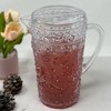 FONTOI 2.5 Quarts Water Pitcher with Lid, Paisley Cut Unbreakable Lemon Kettle, Drink Pitcher, Juice Pitcher with Spout BPA Free, Clear, 10"*8"*6" - 2 of 4