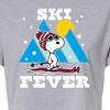 Women's - Peanuts - Ski Fever Cropped Graphic T-Shirt - 2 of 4