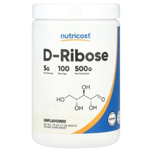 Nutricost D-Ribose, Unflavored, 17.9 oz (500 g) - 1 of 2