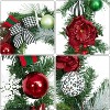 TackView 6ft Christmas Garland, Pre-Lit Xmas Garland with Lights, Christmas Garland with Pine Cones, Ball Ornaments for Fireplace Mantle Decor - 4 of 4
