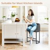 Arceso 1pc Counter Height Bar Stools, Modern Counter Stools Upholstered Barstools, with Curved Backrest and Arms - 3 of 4