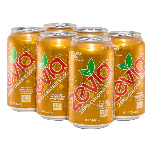 Zevia Cream Soda Zero Calorie Soda 6pk 12 Fl Oz Cans Target