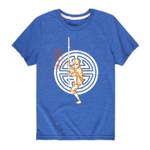Boys' - Avatar: The Last Airbender - Aang Crest Short Sleeve Graphic T-Shirt - 1 of 4