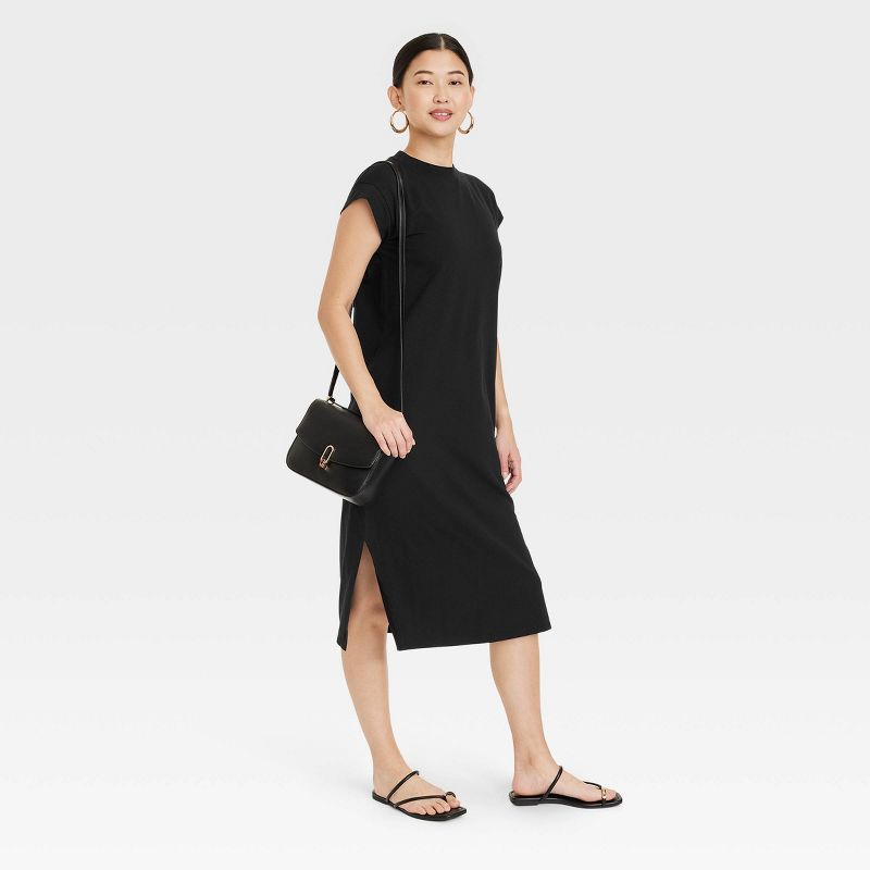 Women's Short Sleeve Midi Shirtdress - A New Day™, 4 of 12
