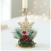 Christmas Golden Wrought Iron Candlestick Window Table Decoration Christmas Decorations Arrangement - 2 of 3