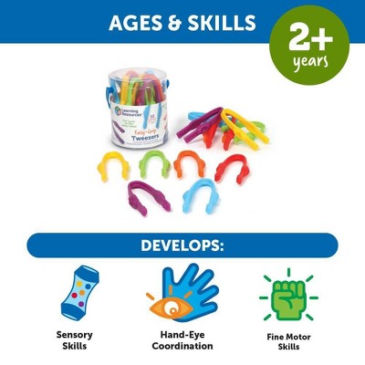 Learning Resources Easy Grip Preschool Tweezers