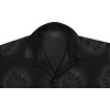 LA LEELA Mens Hawaiian Shirts Short Sleeve Button Down Shirt Men's Party Shirts Casual Holiday Island Shirts for Men XS Monstera Leaf Parrot, Black - 3 of 4