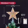Joyfy Christmas Tree Topper, 9 inch Silver PVC Star Christmas Tree Decorations Indoor for Home Holiday Xmas Party - 4 of 4
