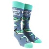 I Like Fishing and Maybe 3 People Socks Funny Hunting Fathers Day Dad Footwear - Crazy Dog Socks Gift for Dad - 2 of 4