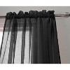 RT Designer Collection Celine Sheer Luxurious Modern Design Curtain Panel 54" x 84" Black - 3 of 4