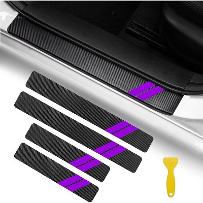 TruAIR 4PCS Door Sill Guard Stickers Ð Universal Fit for Dodge Vehicles