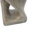 Wooakway 16'' H Twist Shape Magnesium Oxide Side Table Coffee Table Sofa Table For Home Office Living Room - 4 of 4