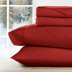 Christmas Holiday Soft Comfy 4 Piece Bed Sheet Set, Winter Prints - Becky Cameron - 1 of 4