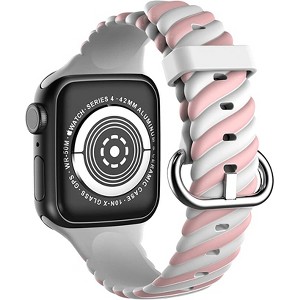 Worryfree Gadgets Soft Silicone Band for Apple Watch 38/40/41mm, 42/44/45mm iWatch Series 8 7 6 SE 5 4 3 2 1 - 1 of 3