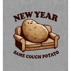 New Year Same Couch Potato Adult Crew Neck Short Sleeve Tee - 2 of 2