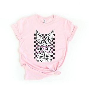 Simply Sage Market Women's Spotted Bunny With Glassess Short Sleeve Graphic Tee - 1 of 3