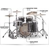 Ludwig Classic Maple 4-Piece Mod Shell Pack With 22" Bass Drum - 2 of 3