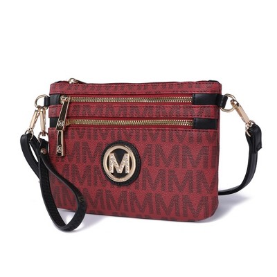 MKF Collection Geneve M Signature Crossbody Wristlet Bag by Mia K