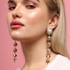 SOHI Women's California Gold Casual Drop Earrings - 3 of 4