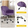 CENGHU Modern Velvet Accent Chair, Home Office Chair with Adjustable Height and Adjustable Casters, for Small Living Spaces, Office, Bedroom - 2 of 4