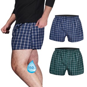 TIICHOO Washable Incontinence Underwear for Men Urinary Leaks Boxer with Fly Regular Absorbency Mens Leakproof Underwear - 1 of 4