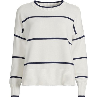 Ae stripe pocket crew neck sweater sales