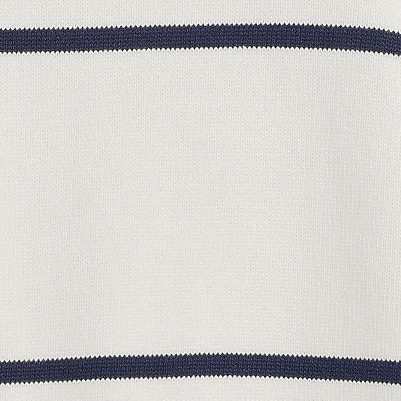 ivory/navy two color stripe