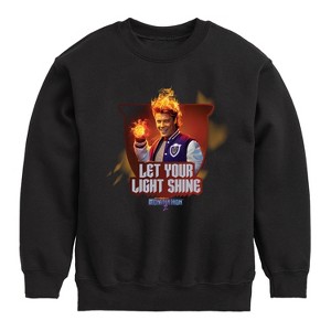 Boys' - Mattel - Heath Burns Let Your Light Shine Graphic Long Sleeve Fleece Sweatshirt - 1 of 4