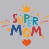 Men's Design By Humans Super Mom Crown By NikkiArtworks Tank Top - Athletic Heather - Small - 2 of 2