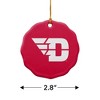 University of Dayton Flyers Logo Porcelain Scalloped Holiday Christmas Tree Ornament - 3 of 4