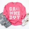 Simply Sage Market Soccer Game Day Flower Garment Dyed Long Sleeve - 3 of 4