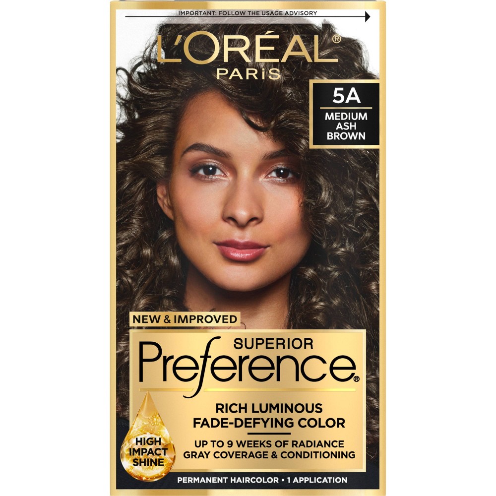 Photos - Hair Dye LOreal L'Oreal Paris Superior Preference Fade-Defying Color + Shine System - 6.5 