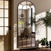 BEAUTYPEAK Window Panel 65"x23" Floor Mirror Arched Full Length Mirrors - 4 of 4