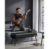 VASAGLE EKHO Collection - Bench for Entryway Bedroom, Synthetic Leather with Stitching, Ottoman Bench with Steel Legs - 2 of 4