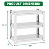 Kumasinova 31.5"H 3 Tier Metal Storage Shelves,20-30 Gallon Fish Tank Stand,Adjustable Storage Rack for Home Office - 3 of 4
