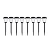 Set of 8 Solar Outdoor Lights - 16-Inch-Tall Stainless-Steel Path Stake Lighting for Garden, Landscape, Yard, and Driveway by Nature Spring - image 4 of 4