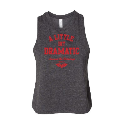 Women's - Mean Girls - Little Bit Dramatic Around Holidays Graphic Racerback Tank