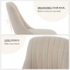 Dining Chairs Set of 2, Upholstered Mid Century Modern Kitchen Chairs with Wood Legs, Comfortable Armless Linen Accent Chair with High Back for Guest - 4 of 4