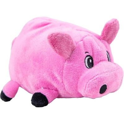 ZippyPaws Outward Hound Fattiez Pig Plush Squeaky Dog Toy, Small