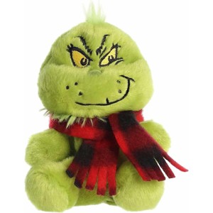Aurora® Palm Pals™ Dr. Seuss™ The Grinch with Scarf 5 Inch Stuffed Animal Toy - 1 of 4