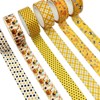 Wrapables Yellow Bees Washi Tape Set for Arts & Crafts, Scrapbooking, Stationery, Diary, Card Making (12 Rolls) - 3 of 4