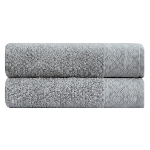 4pc Anton Turkish Cotton Bath Towel Set White - Enchante Home