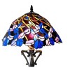 Chloe Lighting Natalie Tiffany-style 2 Light Iris Table Lamp 19" Shade - 3 of 4