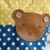 Slickblue Cute Bear Hand-Appliqued Tote Bag for Kids —Multi Color & Sizes, Shoulder Strap, Interior Pocket - 3 of 3